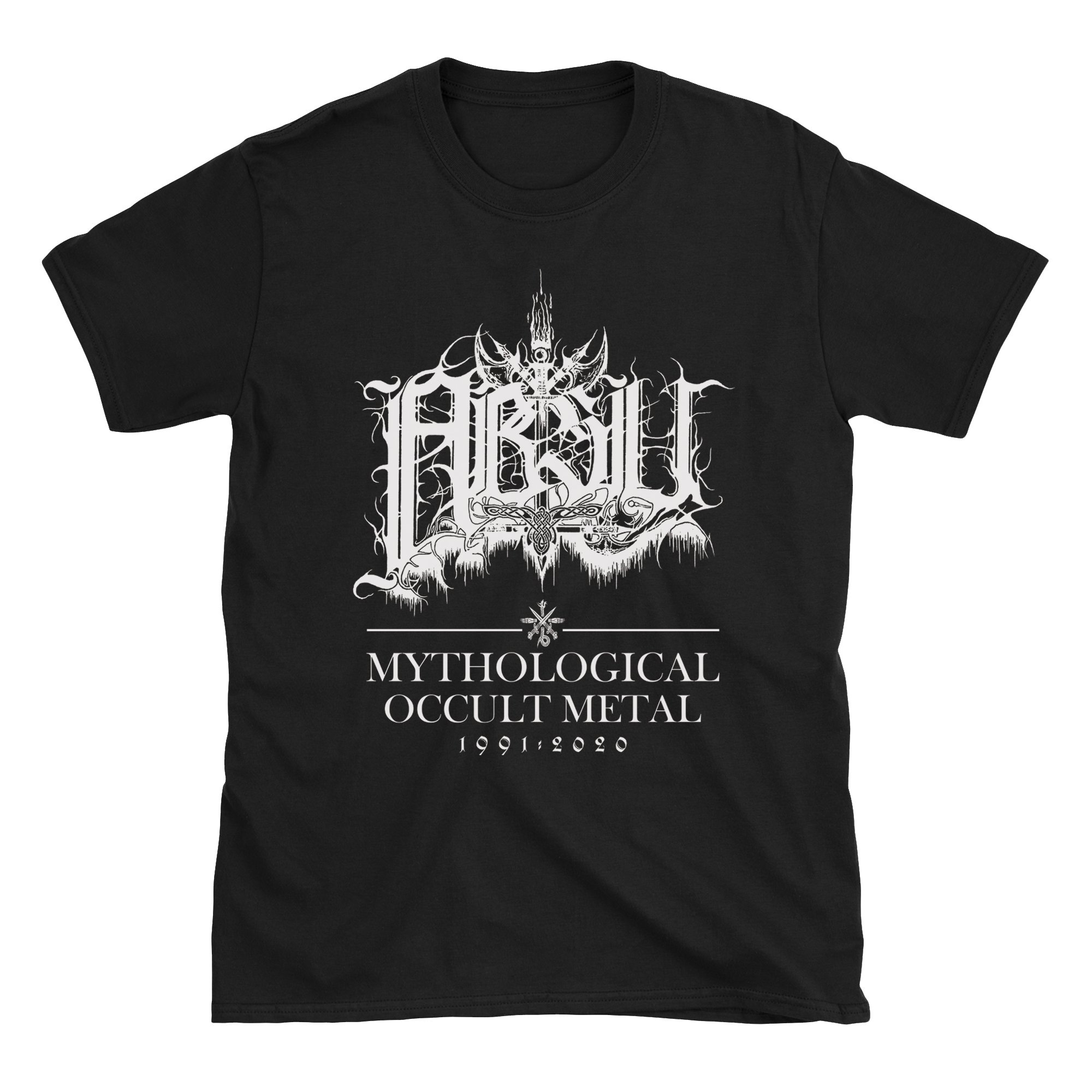 ABSU - MYTHOLOGICAL OCCULT METAL 1991-2020 (WHITE PRINT) | Black